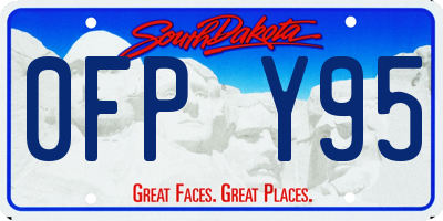 SD license plate 0FPY95