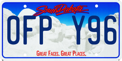 SD license plate 0FPY96