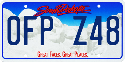 SD license plate 0FPZ48
