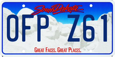 SD license plate 0FPZ61