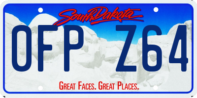 SD license plate 0FPZ64