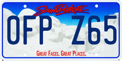 SD license plate 0FPZ65