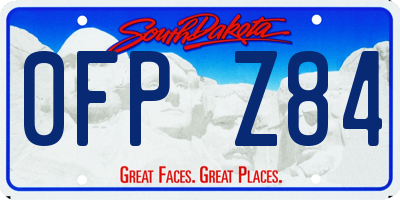 SD license plate 0FPZ84