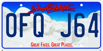 SD license plate 0FQJ64