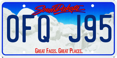 SD license plate 0FQJ95
