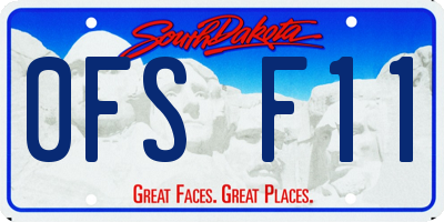 SD license plate 0FSF11