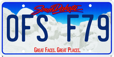 SD license plate 0FSF79