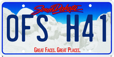 SD license plate 0FSH41