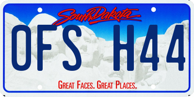 SD license plate 0FSH44