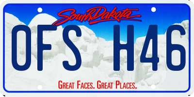 SD license plate 0FSH46