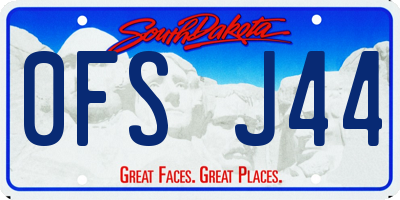 SD license plate 0FSJ44