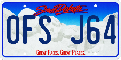 SD license plate 0FSJ64