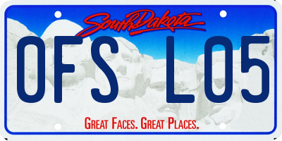 SD license plate 0FSL05