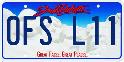SD license plate 0FSL11