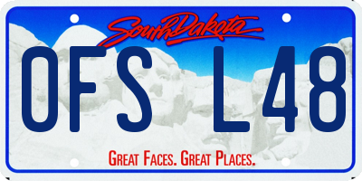 SD license plate 0FSL48