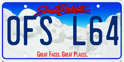SD license plate 0FSL64