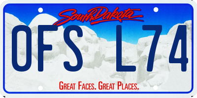 SD license plate 0FSL74