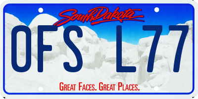 SD license plate 0FSL77