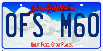 SD license plate 0FSM60