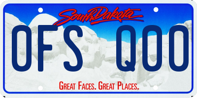 SD license plate 0FSQ00