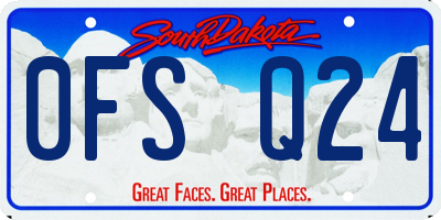 SD license plate 0FSQ24
