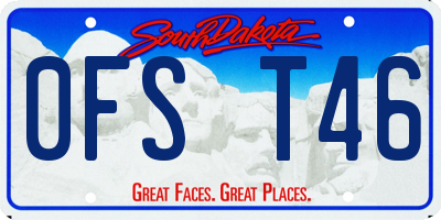 SD license plate 0FST46