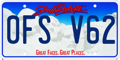 SD license plate 0FSV62