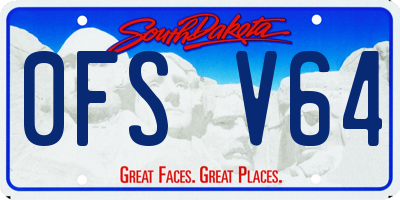 SD license plate 0FSV64