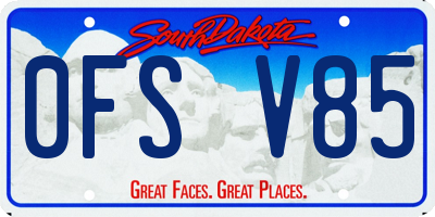 SD license plate 0FSV85