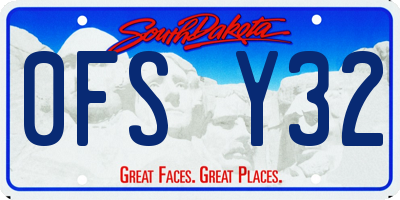 SD license plate 0FSY32