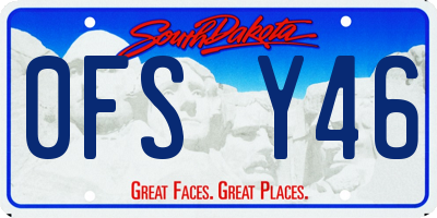 SD license plate 0FSY46