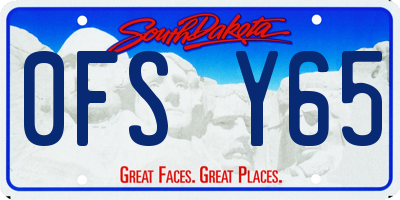 SD license plate 0FSY65