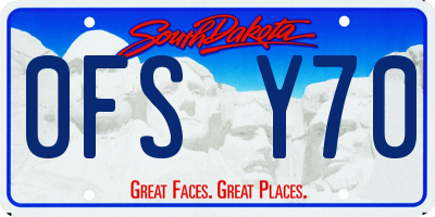 SD license plate 0FSY70