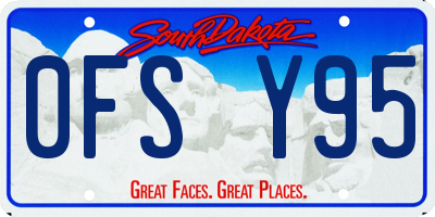 SD license plate 0FSY95