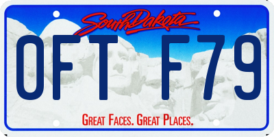 SD license plate 0FTF79