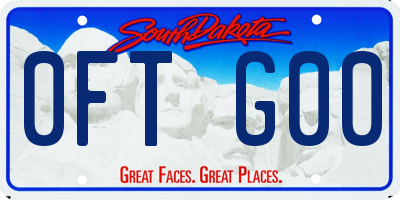 SD license plate 0FTG00
