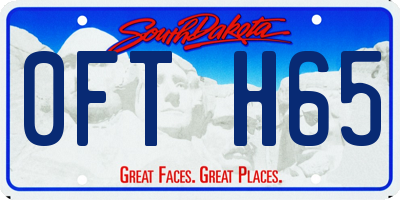SD license plate 0FTH65
