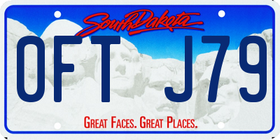 SD license plate 0FTJ79