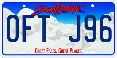 SD license plate 0FTJ96