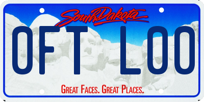 SD license plate 0FTL00