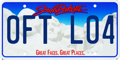 SD license plate 0FTL04