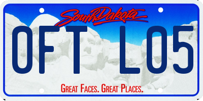 SD license plate 0FTL05