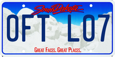 SD license plate 0FTL07