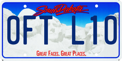 SD license plate 0FTL10