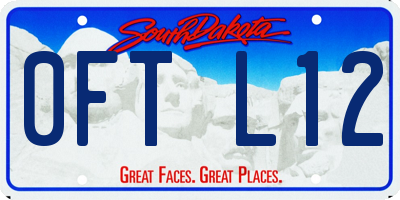 SD license plate 0FTL12