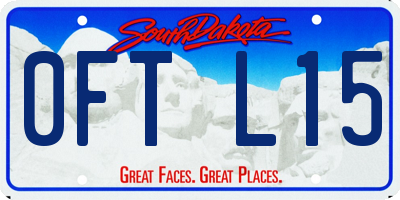 SD license plate 0FTL15
