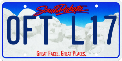 SD license plate 0FTL17