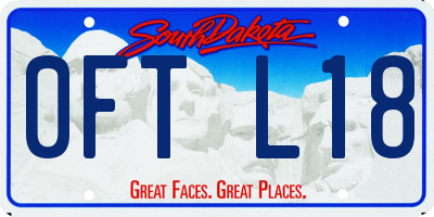 SD license plate 0FTL18