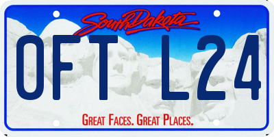 SD license plate 0FTL24