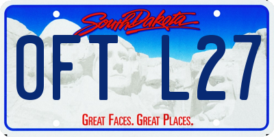 SD license plate 0FTL27